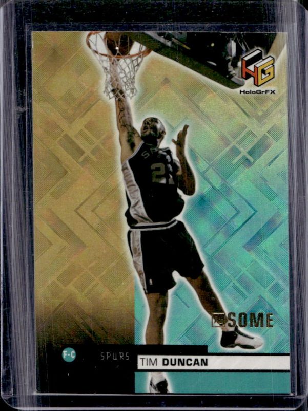 Tim Duncan 1999 Upper Deck HoloGrFX #49-AU AuSome RAW