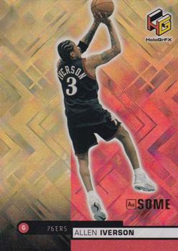Allen Iverson 1999 Upper Deck HoloGrFX #41-AU AuSome RAW