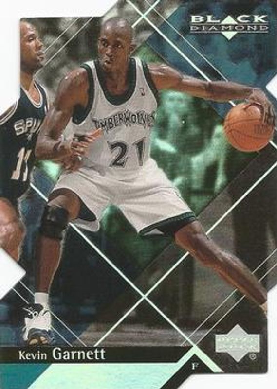 Kevin Garnett 1999 Upper Deck Black Diamond #47 Diamond Cut RAW