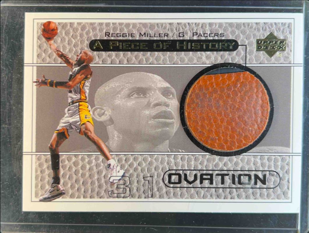 Reggie Miller 1999 Upper Deck Black Diamond #RM A Piece of History RAW
