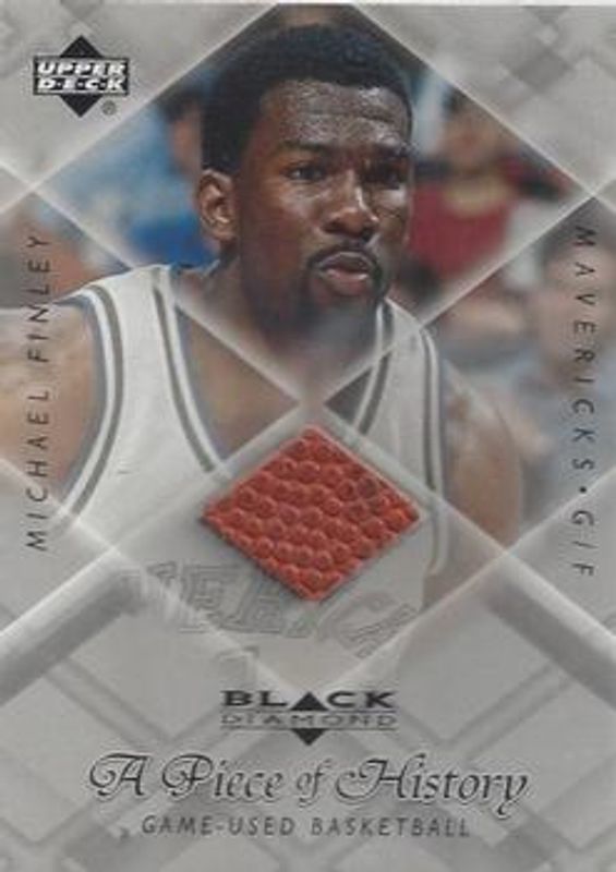Michael Finley 1999 Upper Deck Black Diamond #MF A Piece of History RAW