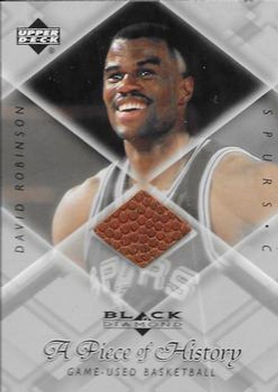 David Robinson 1999 Upper Deck Black Diamond #DR A Piece of History RAW