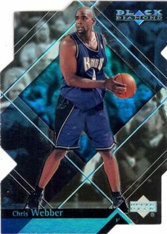 Chris Webber 1999 Upper Deck Black Diamond #70 Diamond Cut RAW