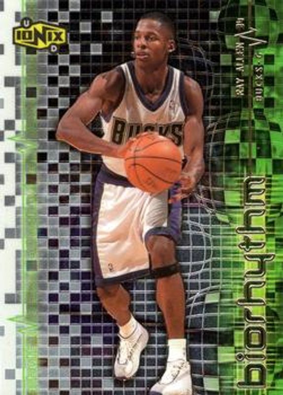 Ray Allen 1999 Upper Deck Ionix #B11 BIOrhythm RAW