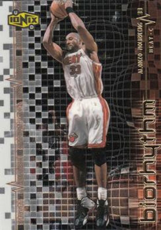 Alonzo Mourning 1999 Upper Deck Ionix #B13 BIOrhythm RAW