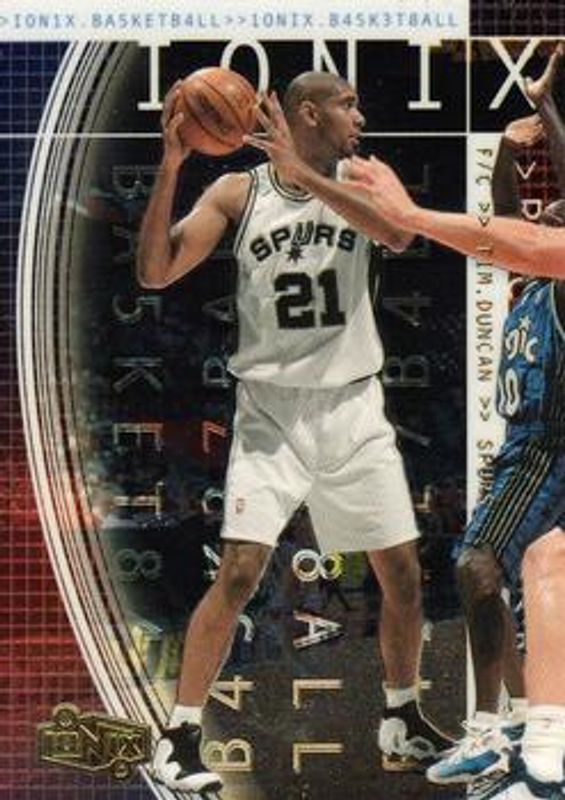 Tim Duncan 1999 Upper Deck Ionix #R49 Reciprocal /100 RAW
