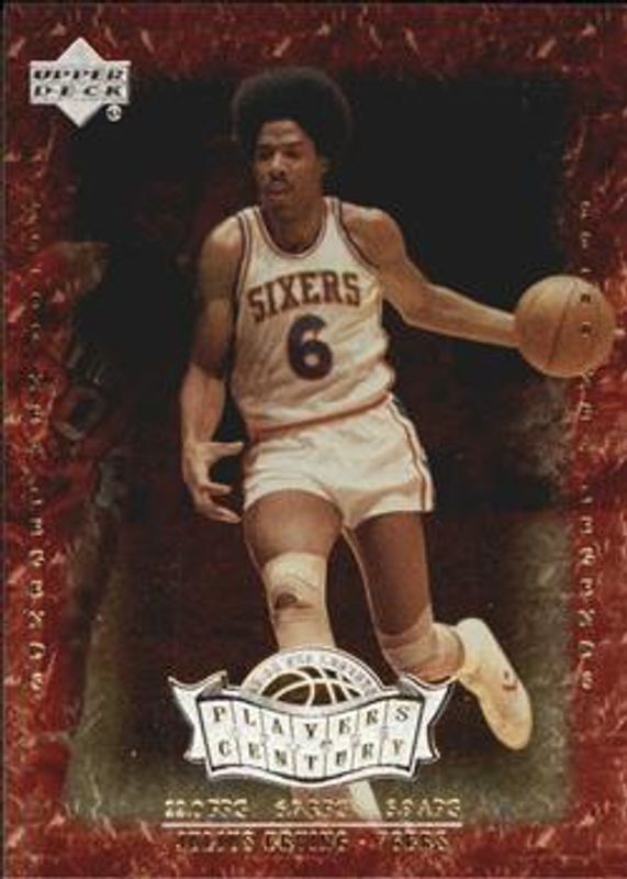 Julius Erving 1999 Upper Deck Legends #P16 Players of the Century RAW