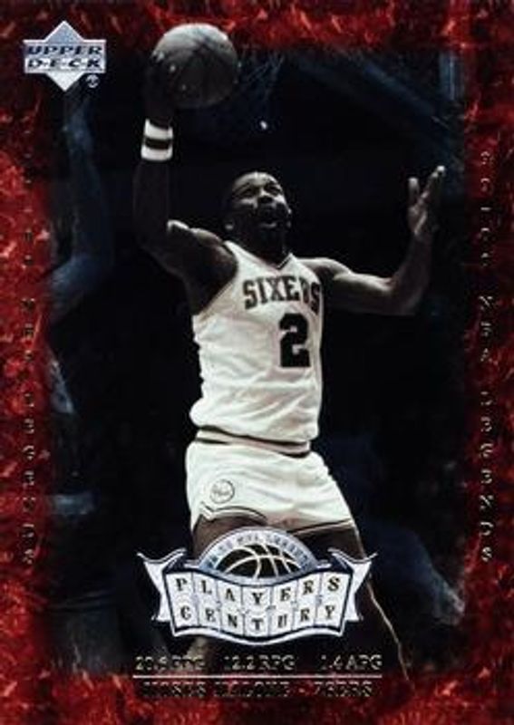 Moses Malone 1999 Upper Deck Legends #P20 Players of the Century RAW