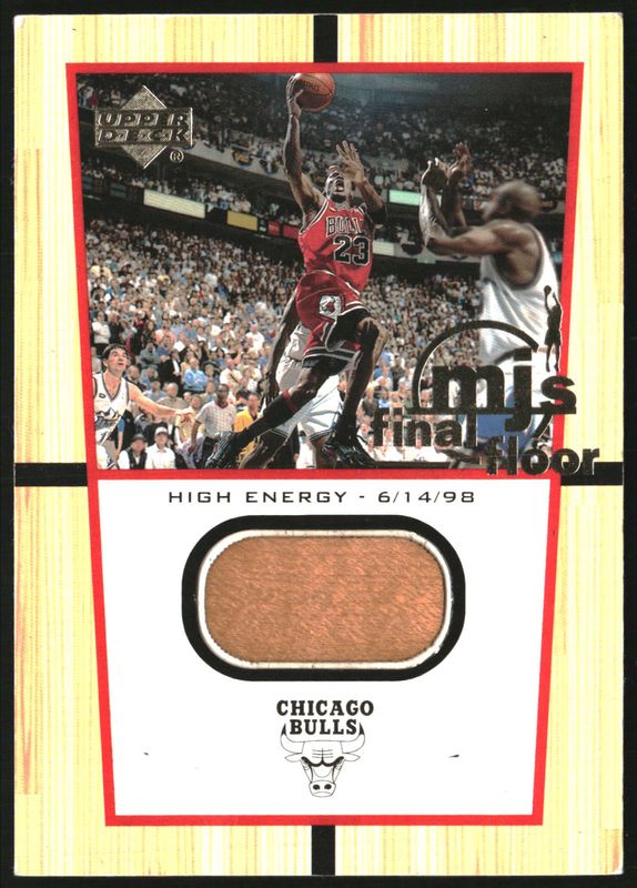 Michael Jordan 1999 Upper Deck Legends #FF7 M.J.'s Final Floor Blow Up RAW