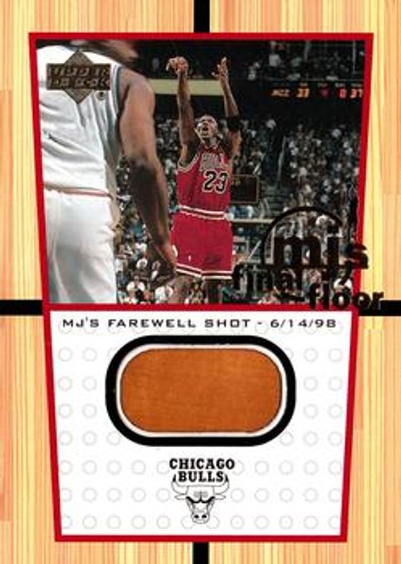 Michael Jordan 1999 Upper Deck Legends #FF12 M.J.'s Final Floor Blow Up RAW