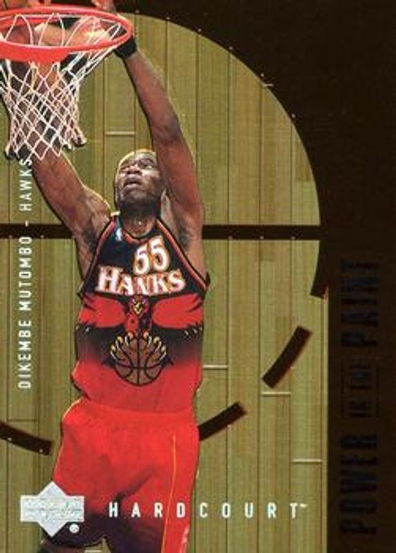 Dikembe Mutombo 1999 Upper Deck Hardcourt #P12 Power in the Paint RAW