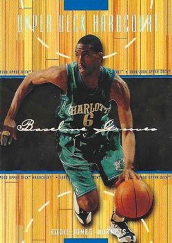 Eddie Jones 1999 Upper Deck Hardcourt #5 Baseline Grooves Rainbow /500 RAW
