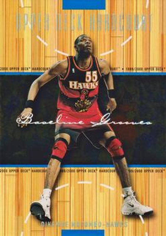 Dikembe Mutombo 1999 Upper Deck Hardcourt #1 Baseline Grooves Rainbow /500 RAW