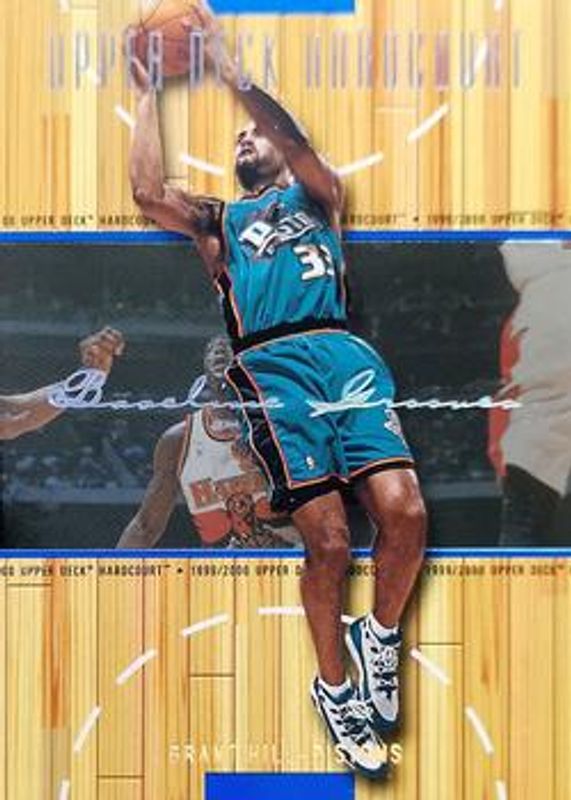 Grant Hill 1999 Upper Deck Hardcourt #15 Baseline Grooves Rainbow /500 RAW