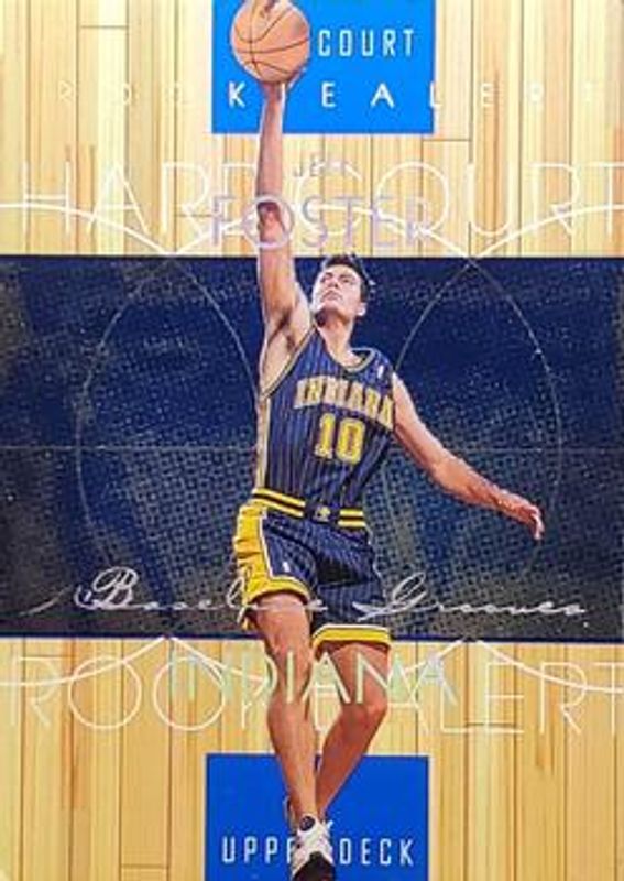 Jeff Foster 1999 Upper Deck Hardcourt #90 Baseline Grooves Rainbow /500 Rookie RAW