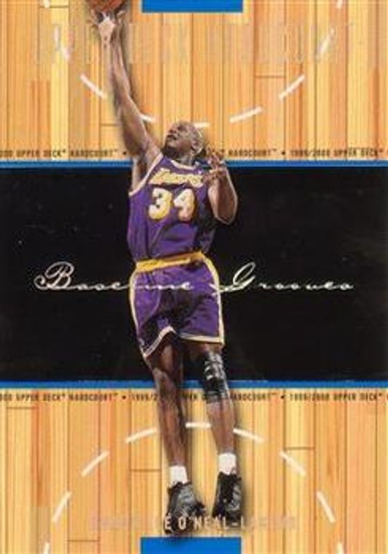 Shaquille O'Neal 1999 Upper Deck Hardcourt #25 Baseline Grooves Rainbow /500 RAW
