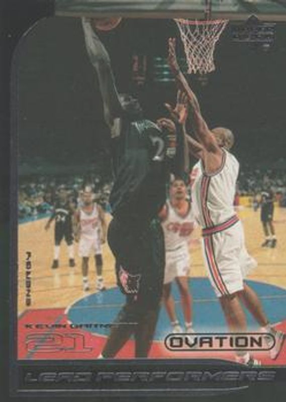 Kevin Garnett 1999 Upper Deck Ovation #LP2 Lead Performers RAW