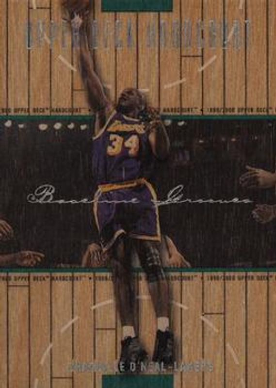 Shaquille O'Neal 1999 Upper Deck Hardcourt #25 Baseline Grooves Silver /50 RAW