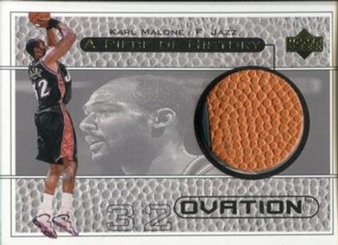 Karl Malone 1999 Upper Deck Ovation #KM A Piece of History RAW