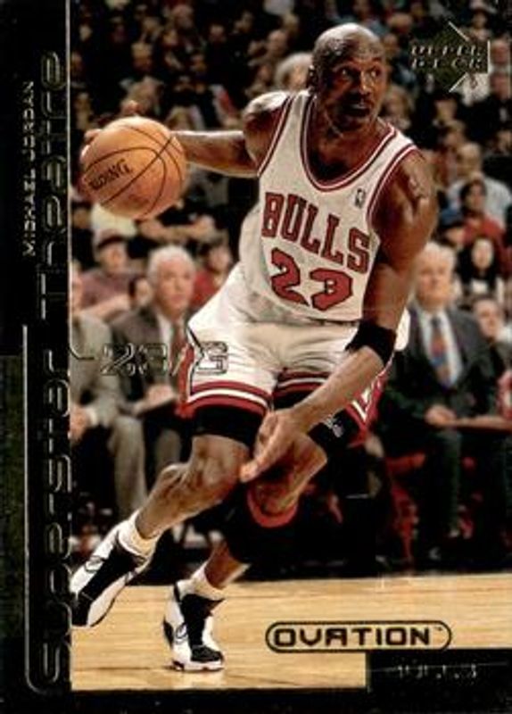 Michael Jordan 1999 Upper Deck Ovation #ST1 Superstar Theatre RAW