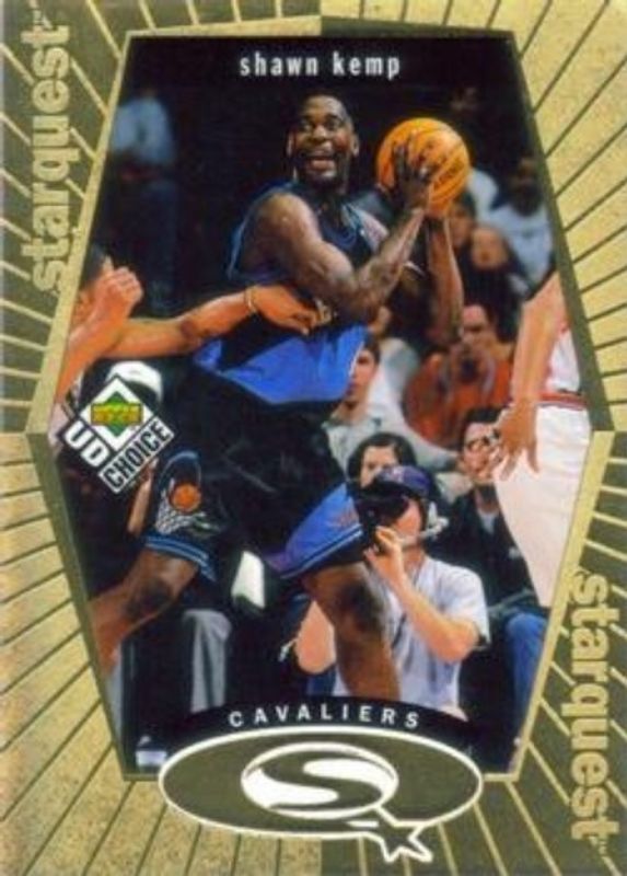 Shawn Kemp 1998 Upper Deck Choice #SQ5 StarQuest - Gold /100 RAW