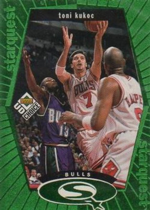 Toni Kukoc 1998 Upper Deck Choice #SQ4 StarQuest - Green RAW