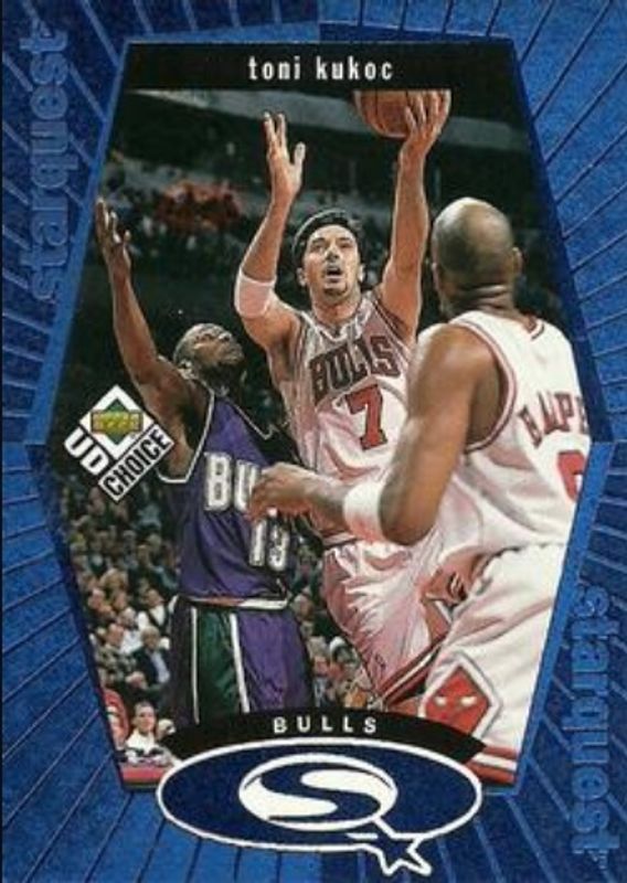 Toni Kukoc 1998 Upper Deck Choice #SQ4 StarQuest - Blue RAW
