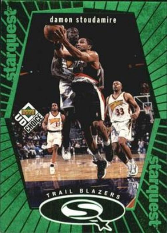 Damon Stoudamire 1998 Upper Deck Choice #SQ22 StarQuest - Green RAW