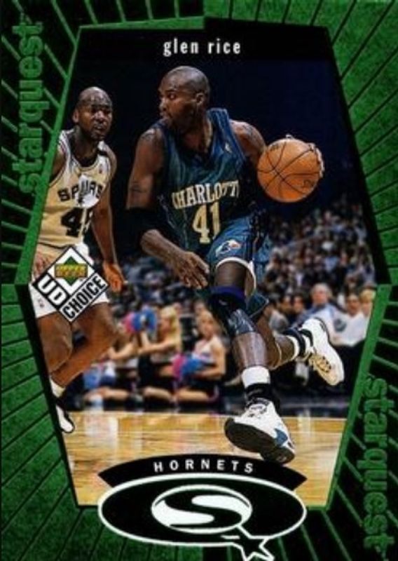 Glen Rice 1998 Upper Deck Choice #SQ3 StarQuest - Green RAW