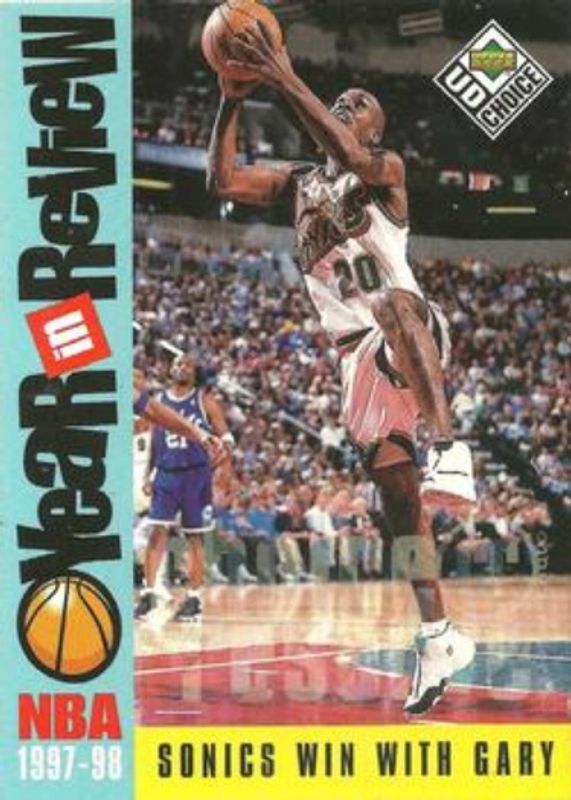 Gary Payton 1998 Upper Deck Choice #188 Choice Reserve RAW