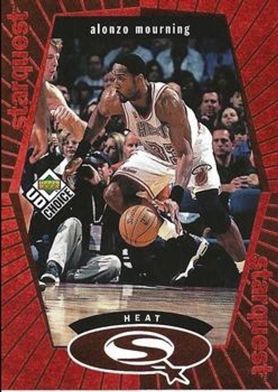 Alonzo Mourning 1998 Upper Deck Choice #SQ14 StarQuest - Red RAW