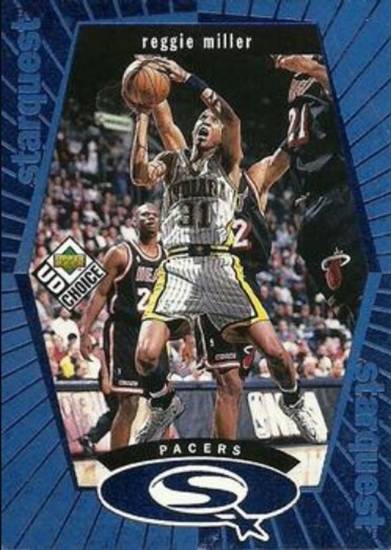 Reggie Miller 1998 Upper Deck Choice #SQ11 StarQuest - Blue RAW