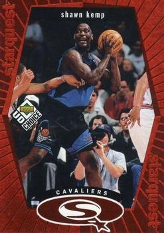 Shawn Kemp 1998 Upper Deck Choice #SQ5 StarQuest - Red RAW