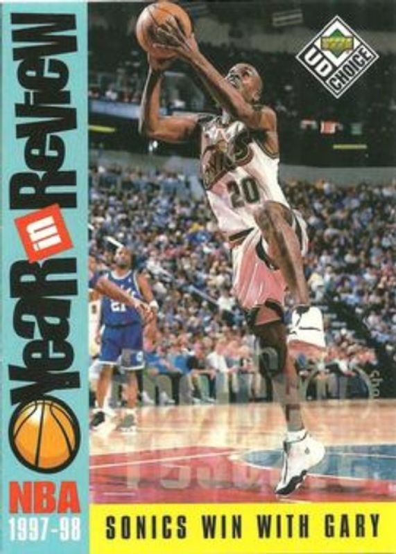 Gary Payton 1998 Upper Deck Choice #188 Premium Choice Reserve /100 RAW