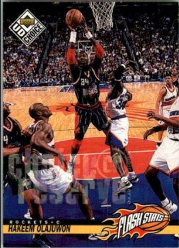 Hakeem Olajuwon 1998 Upper Deck Choice #165 Choice Reserve RAW