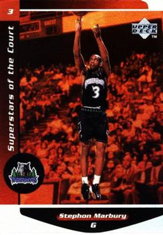 Stephon Marbury 1998 Upper Deck Ovation #C10 Superstars of the Court RAW