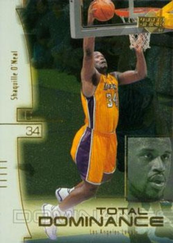 Shaquille O'Neal 2000 Upper Deck #TD1 Total Dominance RAW
