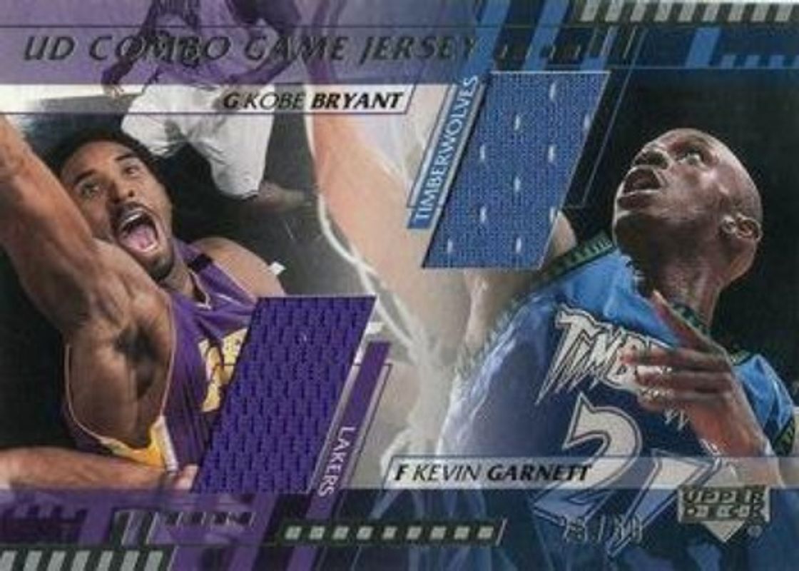 2000 Upper Deck #KB/KG UD Combo Game Jerseys (Series Two) /50