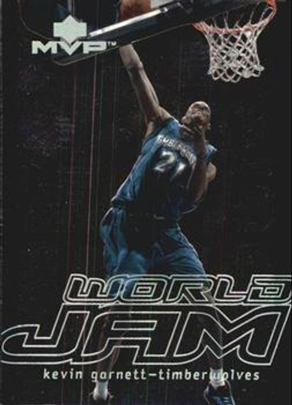 Kevin Garnett 2000 Upper Deck MVP #WJ7 World Jam RAW