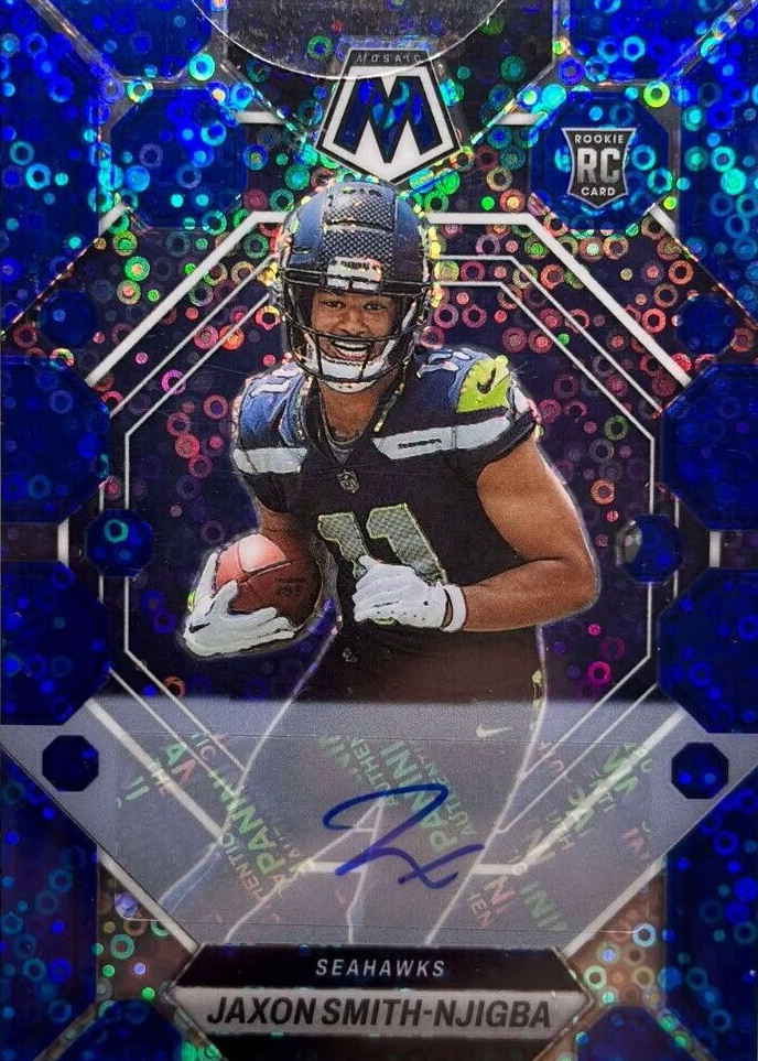 Jaxon Smith-Njigba 2023 Mosaic #331 Rookie Autographs - No Huddle
