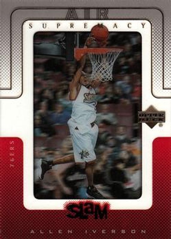 Allen Iverson 2000 Upper Deck Slam #S4 Air Supremacy RAW