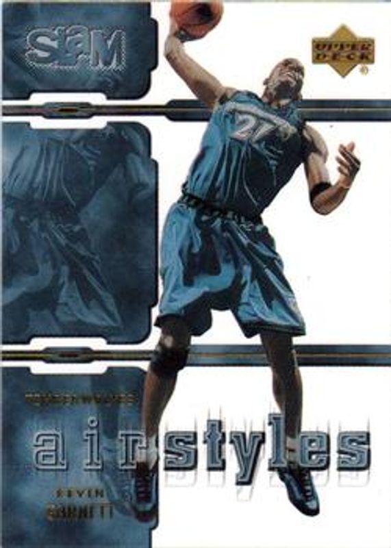 Kevin Garnett 2000 Upper Deck Slam #AS1 Air Styles RAW