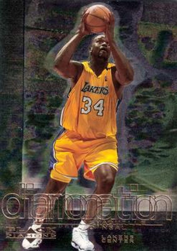 Shaquille O'Neal 2000 Upper Deck Black Diamond #D8 Diamonation RAW