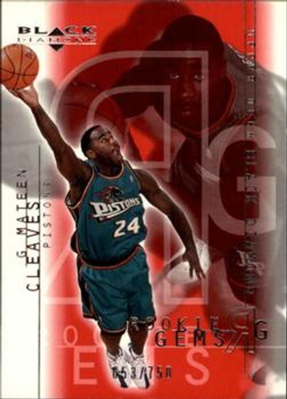Mateen Cleaves 2000 Upper Deck Black Diamond #112 Base /1000 Rookie RAW
