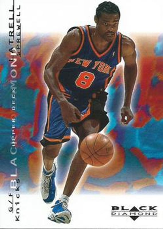 Latrell Sprewell 2000 Upper Deck Black Diamond #54 Base /1000 RAW