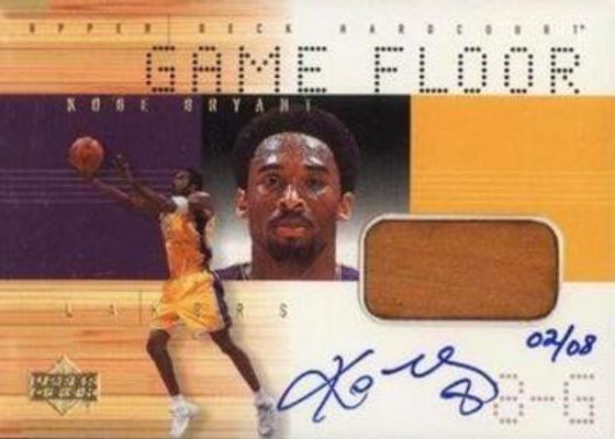 2000 Upper Deck Hardcourt #KB-A Game Floor Autographed /8