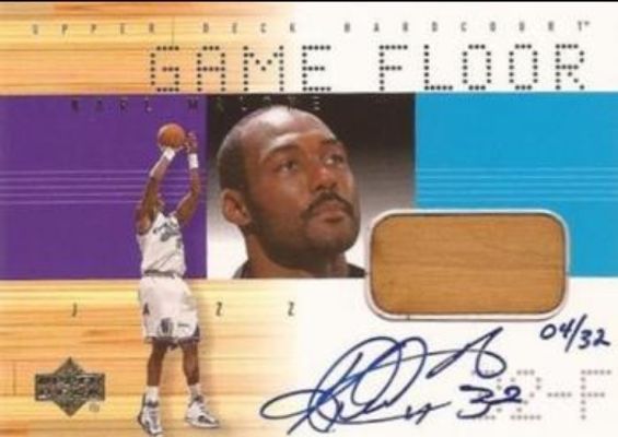 2000 Upper Deck Hardcourt #KM-A Game Floor Autographed /8