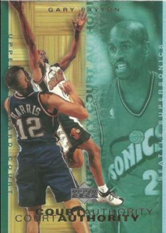 Gary Payton 2000 Upper Deck Hardcourt #CA3 Court Authority RAW