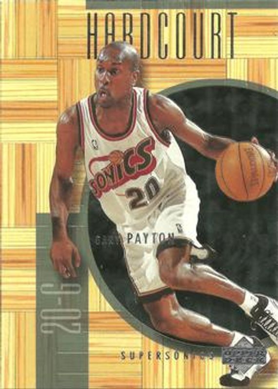 Gary Payton 2000 Upper Deck Hardcourt #50 Base /900 RAW