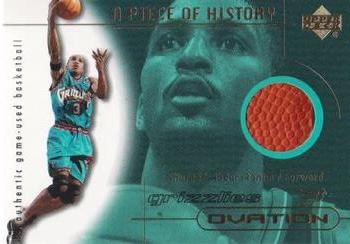 Shareef Abdur-Rahim 2000 Upper Deck Ovation #SA-B A Piece of History /8 RAW